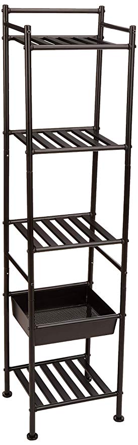 Bathroom Shelving Unit with Basket